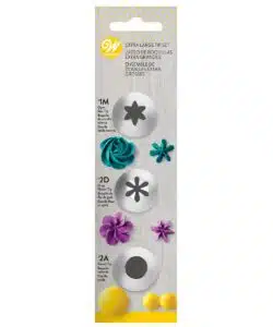 Wilton Decorating Tip Set Extra Large #1M, #2D, #2A