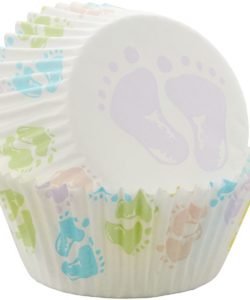 Wilton baking cups baby feet pk/75 bij cake, bake & love 10