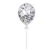 Ballon caketopper confetti ballon zwart bij cake, bake & love 2 Ballon caketopper confetti ballon zwart bij cake, bake & love 1