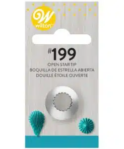 Wilton Decorating Tip #199 Open Star Carded