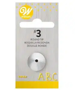 Wilton Decorating Tip #003 Round Carded