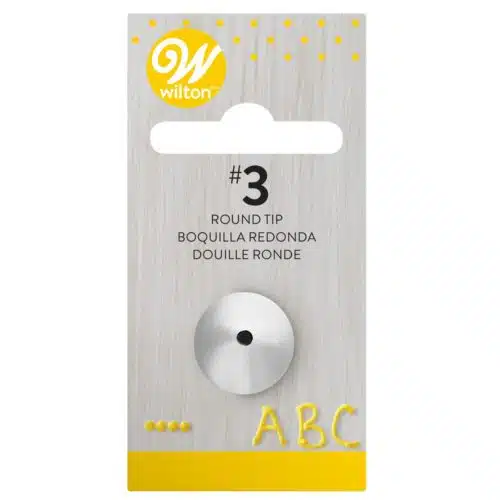 Wilton decorating tip #003 round carded
