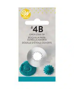 Wilton Decorating Tip #4B Open Star Carded