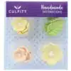 Culpitt suikerdecoratie bloemen & bladeren geel pk/16 bij cake, bake & love 3