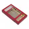 Brownie doos rood/goud bij cake, bake & love 3