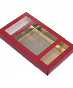 Brownie doos rood/goud