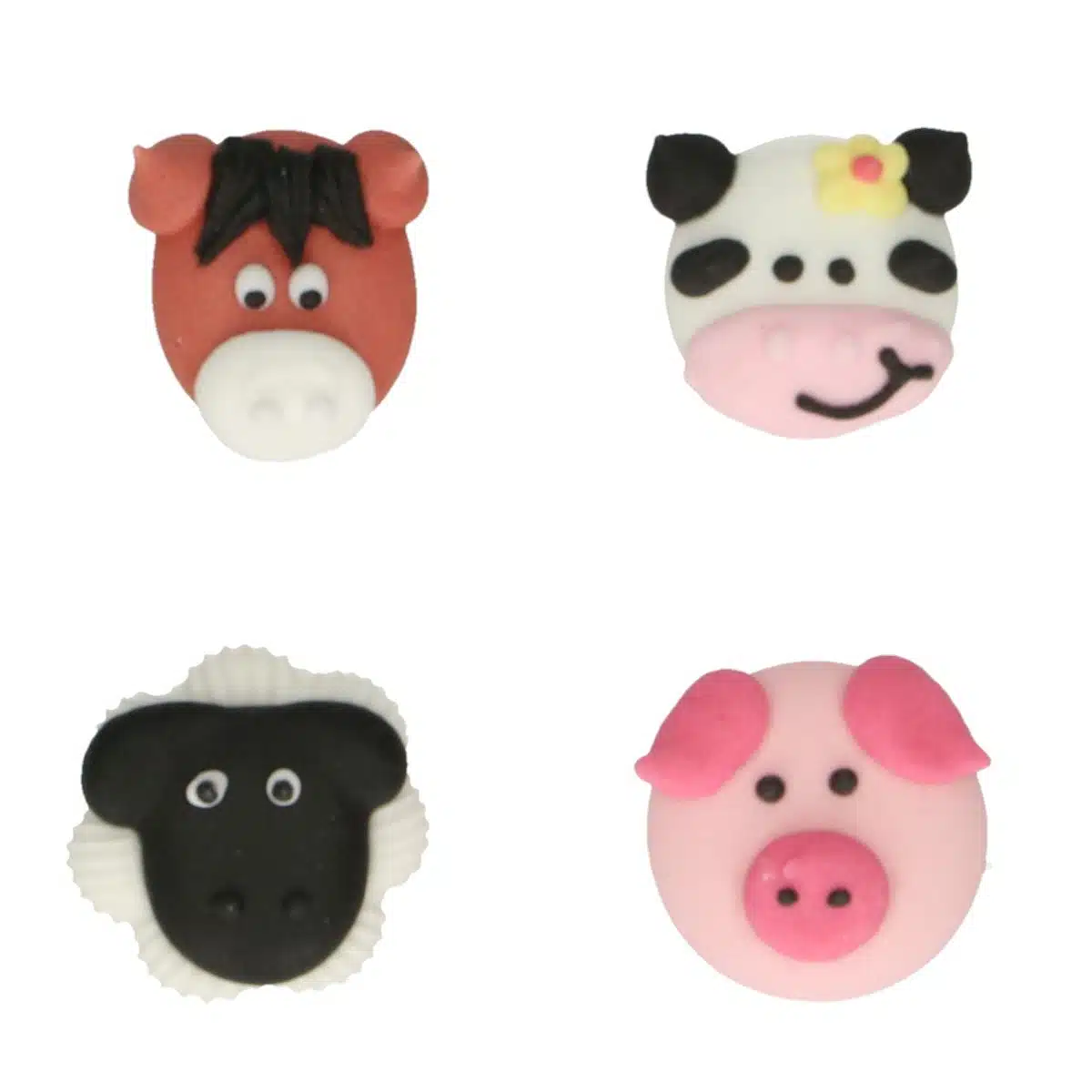 Funcakes suikerdecoratie boerderij dieren set/12 bij cake, bake & love 6 Funcakes suikerdecoratie boerderij dieren set/12 - afbeelding 2