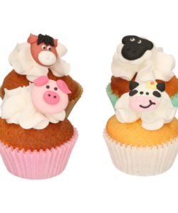 Funcakes suikerdecoratie boerderij dieren set/12 bij cake, bake & love 10