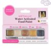 Edible art - metallic paint mini palette - water activated bij cake, bake & love 3