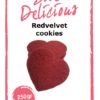 Bake delicious red velvet cookie mix 250 gram bij cake, bake & love 1