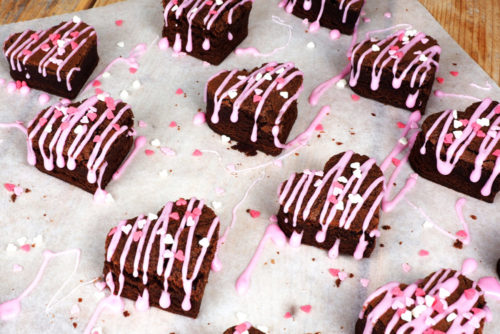Valentijn brownie hearts pakket bij cake, bake & love 7