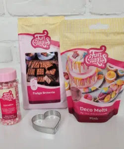 Valentijn Brownie Hearts Pakket