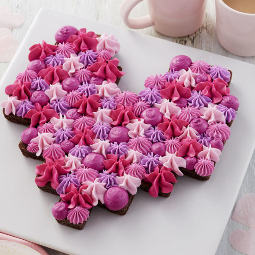 Valentijn brownie hart taart pakket bij cake, bake & love 7