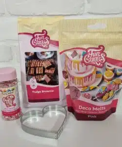 Valentijn Brownie Hearts Pakket