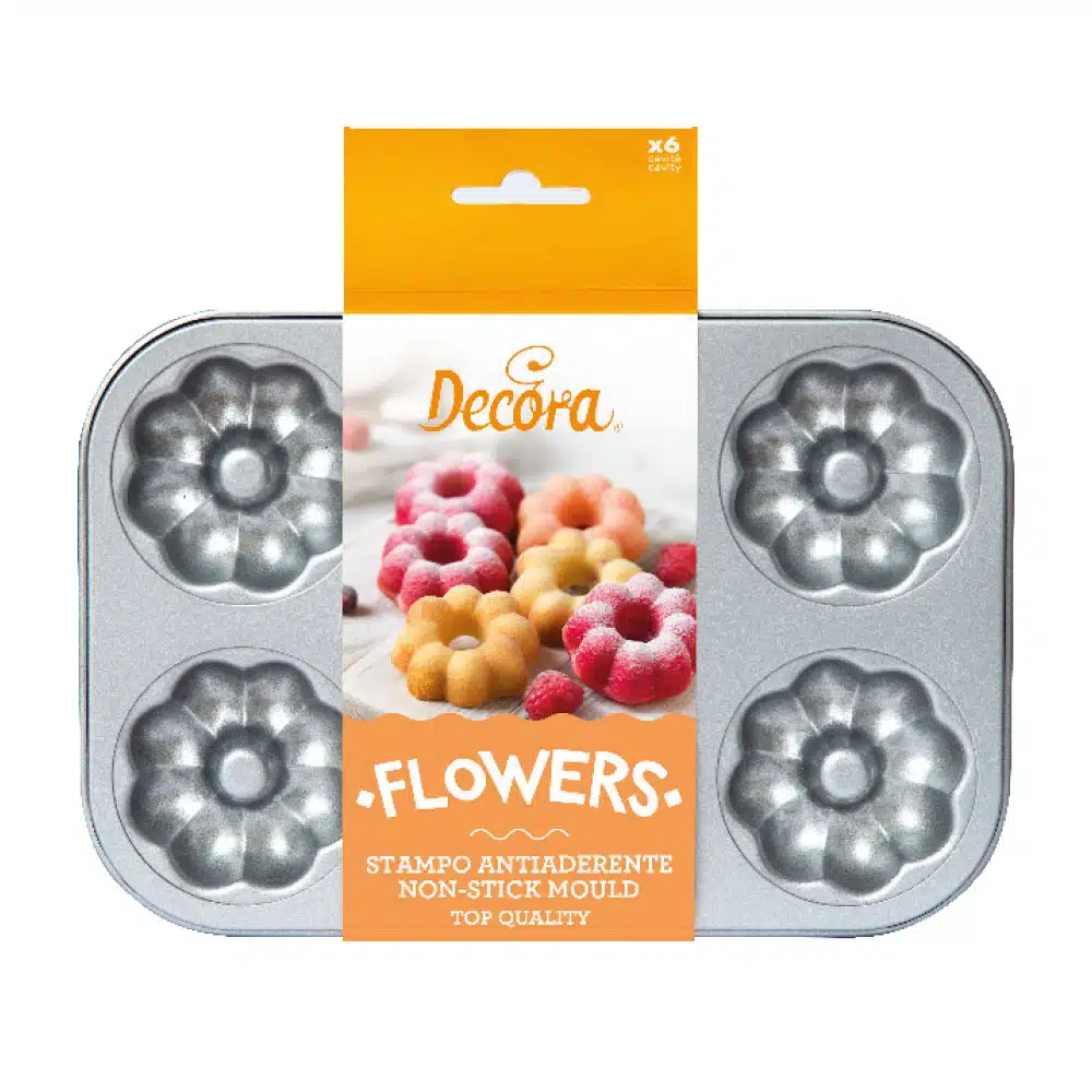 Decora flower donut & cake pan bij cake, bake & love 5 Decora flower donut & cake pan