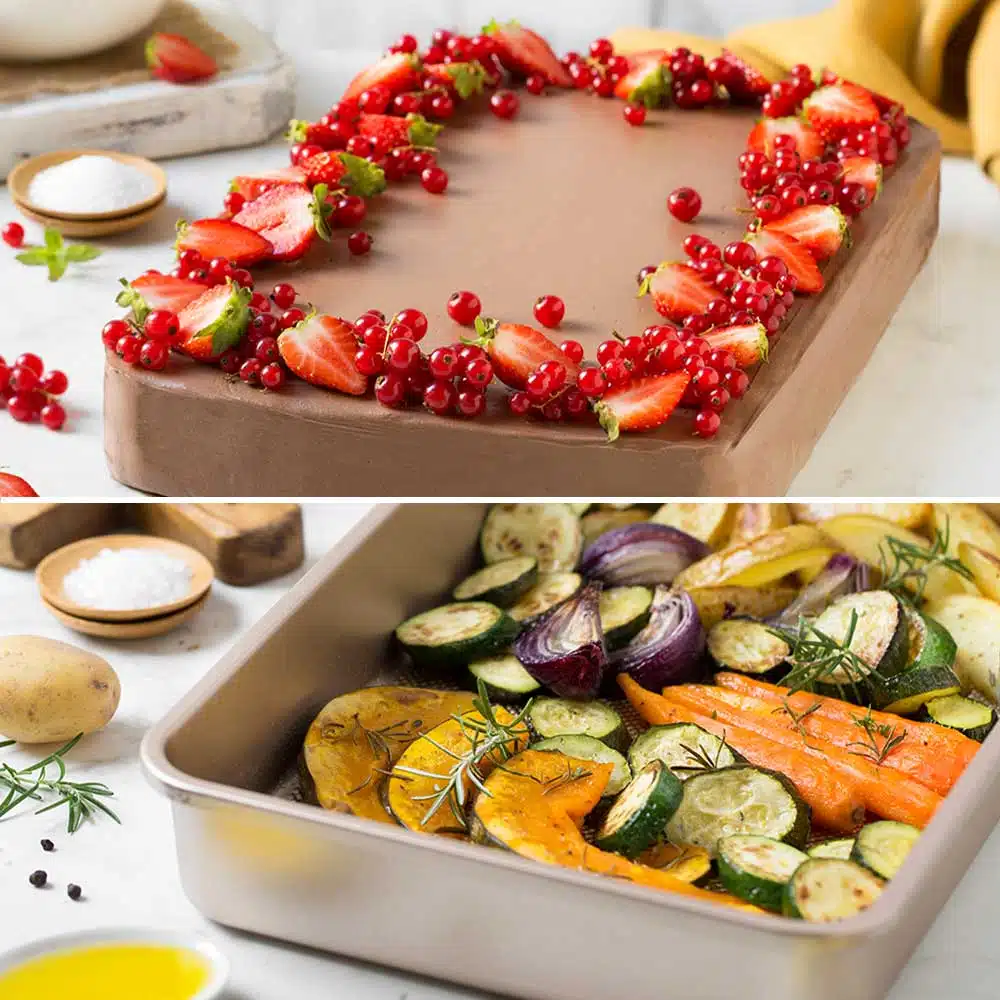 Decora gold line non-stick bakvorm 34,7 x 24,5 x 5,5 cm bij cake, bake & love 6 Decora gold line non-stick bakvorm  34,7 x 24,5 x 5,5 cm - afbeelding 2