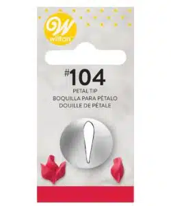 Wilton Decorating Tip #104 Petal Carded