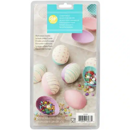 Wilton 3d cavity egg candy mold