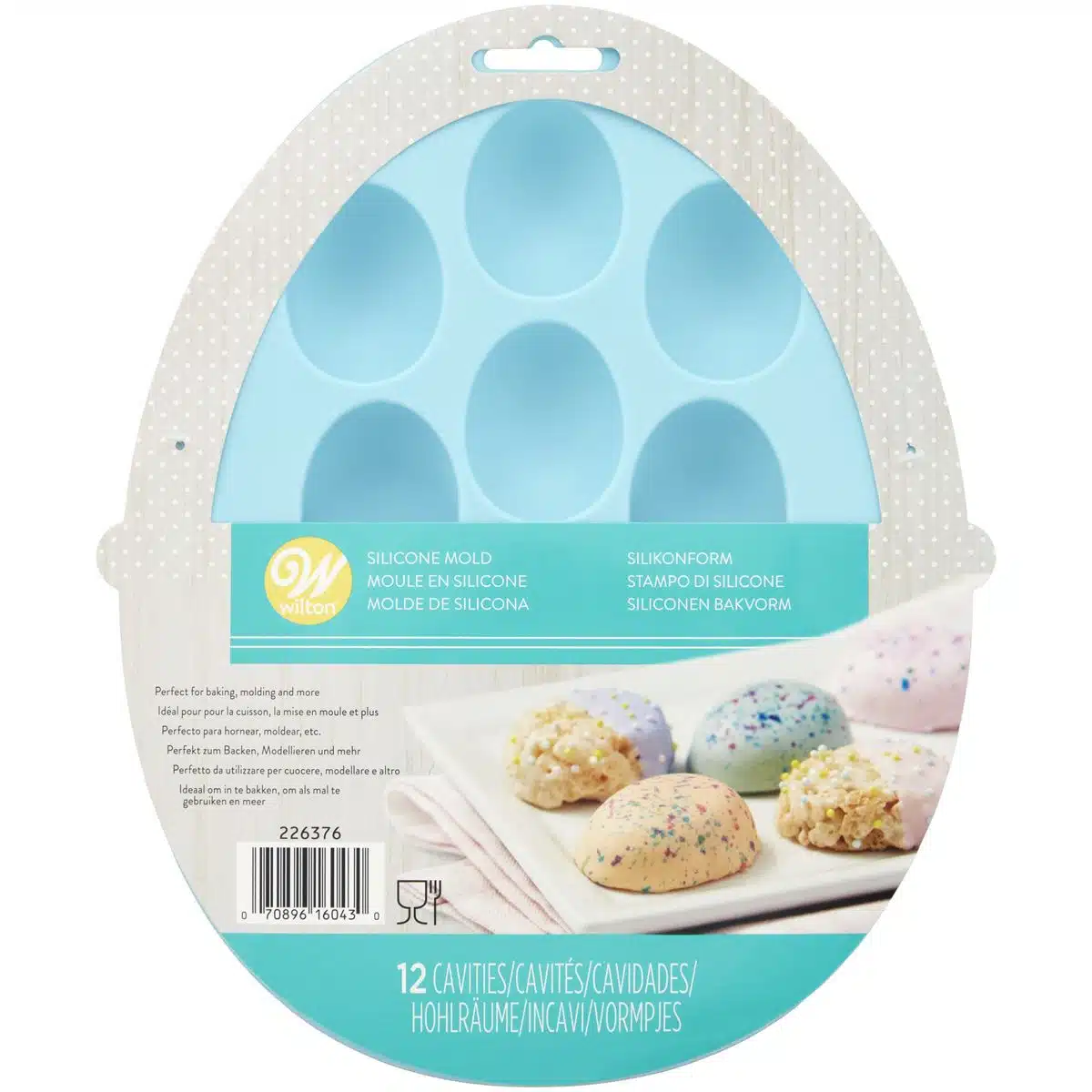 Wilton silicone petite treat mold -egg- bij cake, bake & love 5 Wilton silicone petite treat mold -egg-