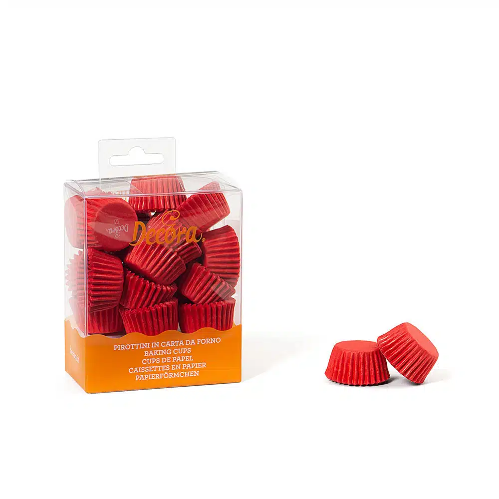 Decora bonbon cups rood pk/200 bij cake, bake & love 5 Decora bonbon cups rood pk/200