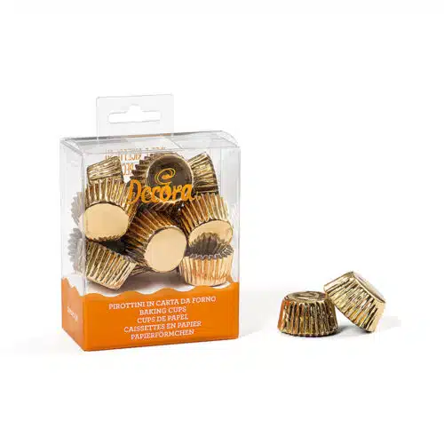 Decora bonbon cups goud pk/180