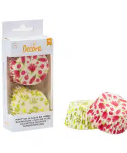 Decora Baking cups Watercolor Flowers pk/36