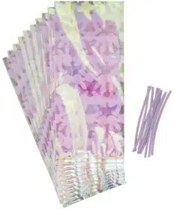 Wilton iridescent treat bags bunny pk/10 bij cake, bake & love 10