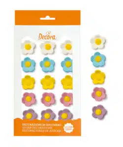 Decora Suikerbloemen medium mixed bloemen pk/15
