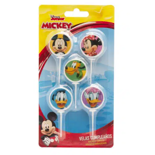 Mickey & friends mix kaarsjes 5 stuks - afbeelding 2