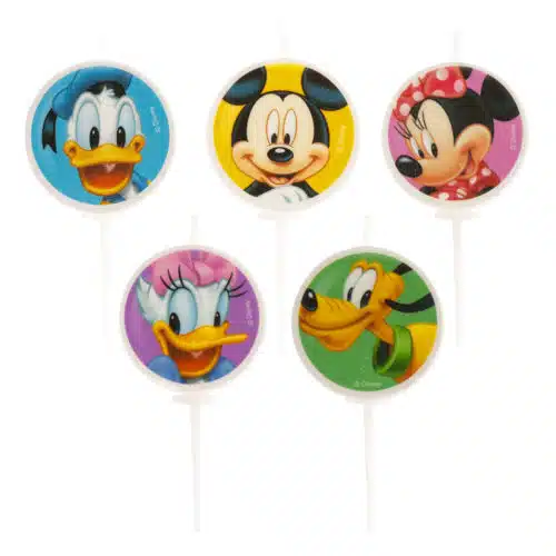 Mickey & friends mix kaarsjes 5 stuks