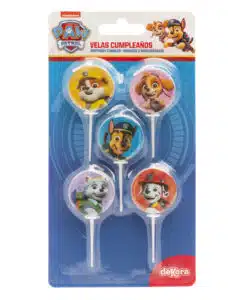 Alternative view of Paw Patrol Kaarsjes 5 stuks
