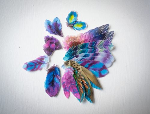 Crystal candy edible decorations - colour blaze feathers bij cake, bake & love 7