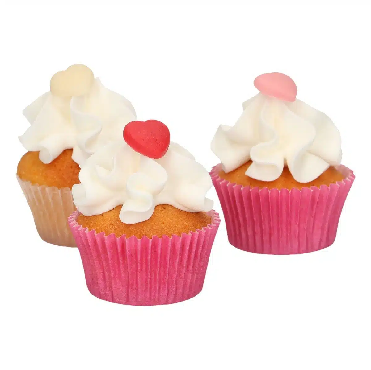 Funcakes marsepein decoratie hartjes klein assorti set/30 bij cake, bake & love 6 Funcakes marsepein decoratie hartjes klein assorti set/30 - afbeelding 2