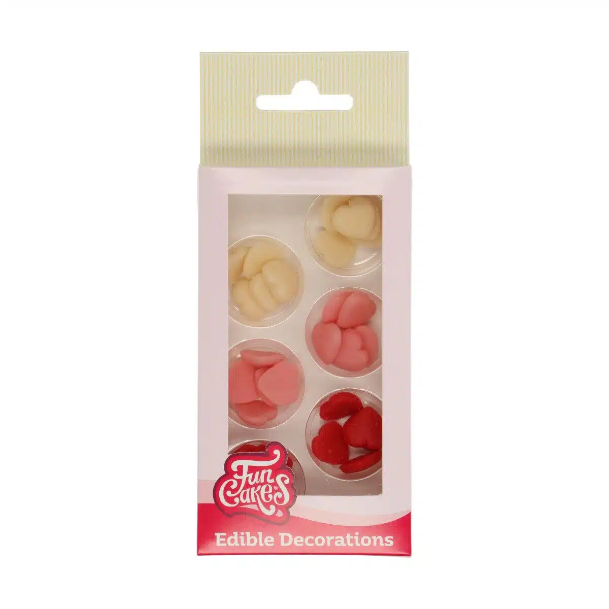 Funcakes marsepein decoratie hartjes klein assorti set/30 bij cake, bake & love 5 Funcakes marsepein decoratie hartjes klein assorti set/30