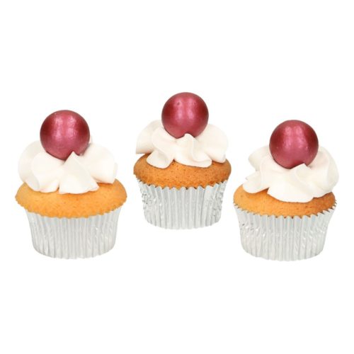Funcakes pearl choco balls ruby set/8 bij cake, bake & love 6