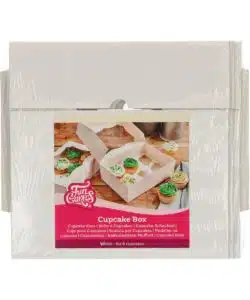 FunCakes Cupcake Doos 6 - Wit pk/3