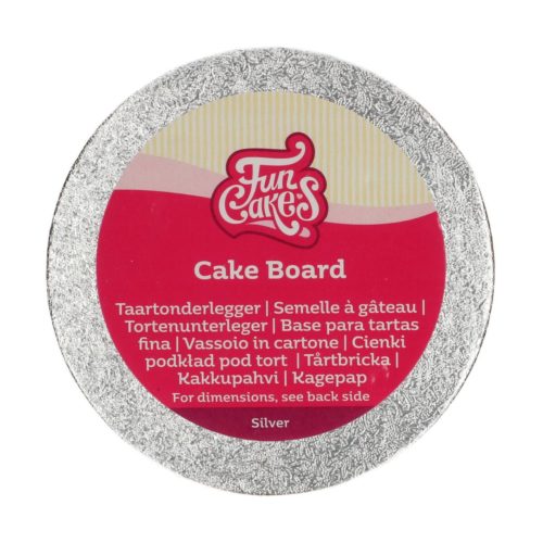 Funcakes cake board rond ø10 cm - zilver bij cake, bake & love 5