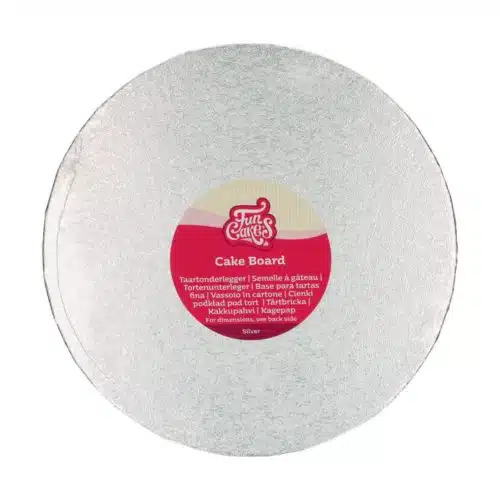 Funcakes cake board rond ø25 cm - zilver