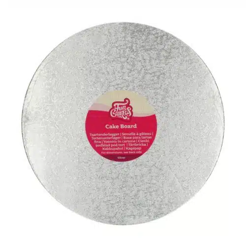 Funcakes cake board rond ø27,5 cm - zilver