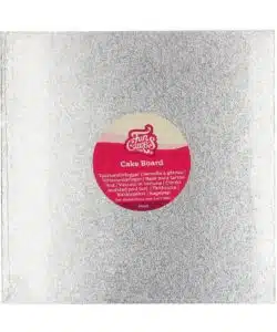 FunCakes Cake Board Vierkant 27,5 x 27,5 cm - Zilver