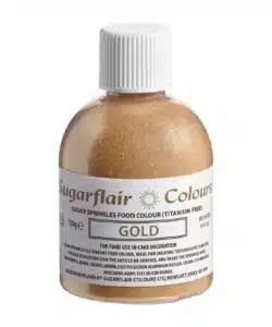 Sugarflair Sugar Sprinkles -Gold- E171 Free 100g