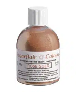 Sugarflair Sugar Sprinkles -Rose Gold- E171 Free 100g