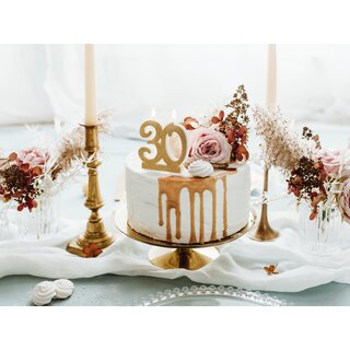 Kaars 30 – glitter goud bij cake, bake & love 6