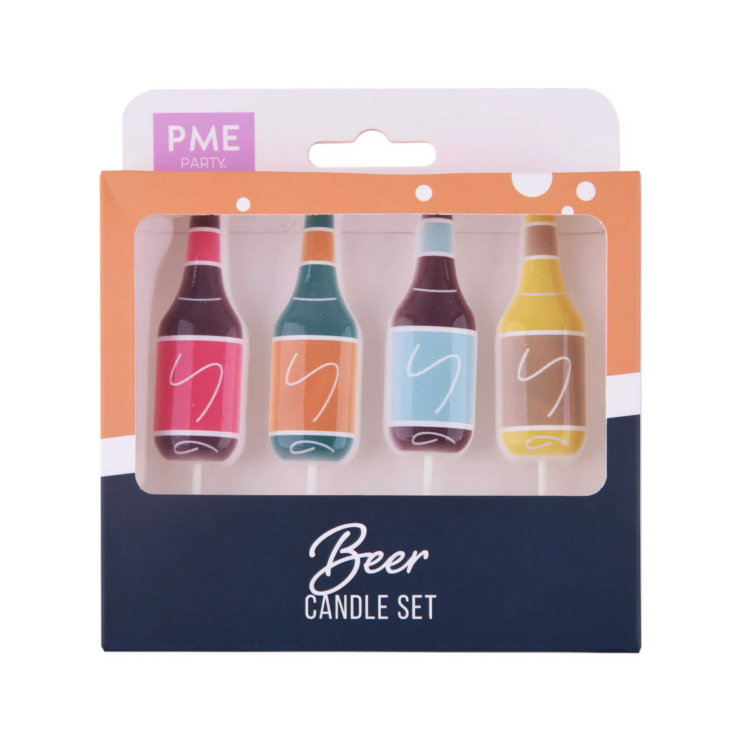 Pme candles beer bottles set of 4 bij cake, bake & love 5 Pme candles beer bottles set of 4