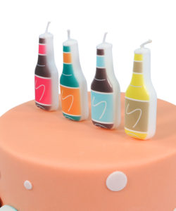 Pme candles beer bottles set of 4 bij cake, bake & love 13