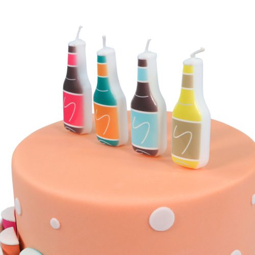 Pme candles beer bottles set of 4 bij cake, bake & love 7