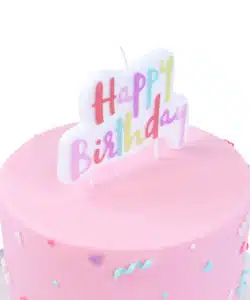 Alternative view of PME Pink Pastel Happy Birthday Candle