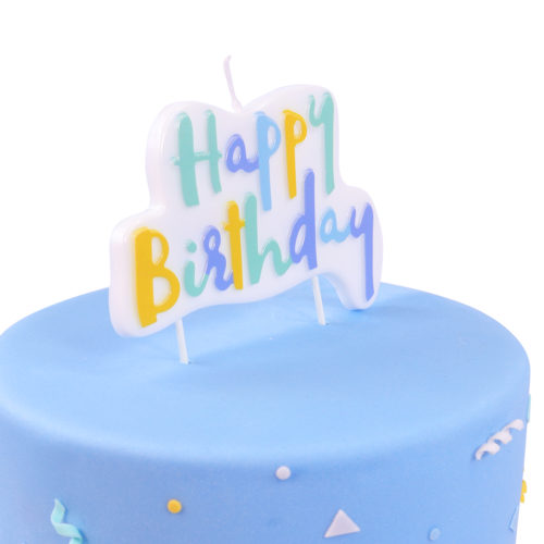 Pme blue pastel happy birthday candle bij cake, bake & love 7