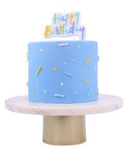 Pme blue pastel happy birthday candle bij cake, bake & love 15