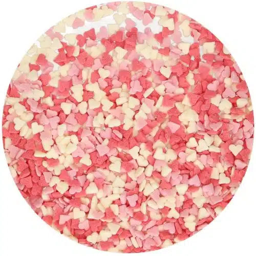 Funcakes mini hartjes roze/wit/rood 60 g - afbeelding 2